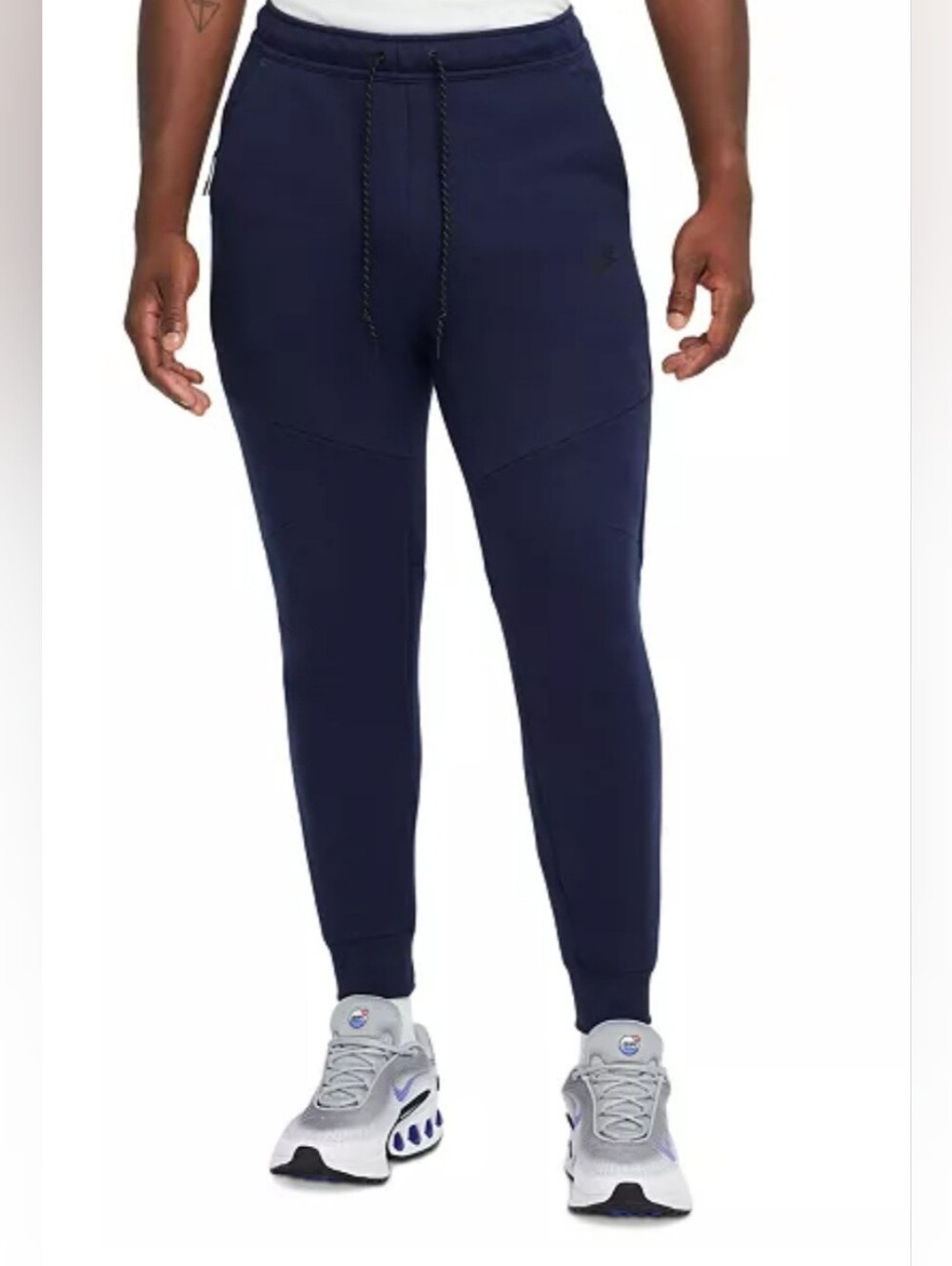 Nike Tech Fleece Drawstring Joggers Pants Navy Men's Size S Tall